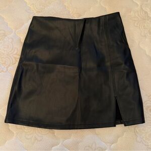 hollister leather skirt